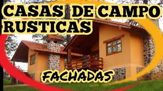 Diseños de fachadas de casas de campo rústicas y modernas [upl. by Ramiah494]