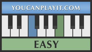 Puccini  Madama Butterfly  Un bel di vedremo Easy Piano Tutorial [upl. by Shabbir]