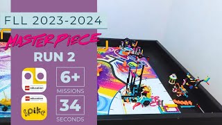 FLL 2023 2024 Masterpiece Run 2  Spike Prime [upl. by Yrrap]