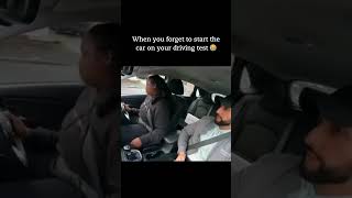 When you forget to start the car on your driving test 😂😂 hilarious learnerdriver [upl. by Davis]