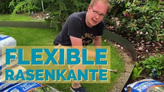 Flexible Rasenkante oder Beetkante vom Band  Installation und Review [upl. by Ennaerb733]