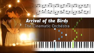 The Cinematic Orchestra  Arrival Of The Birds  Piano Tutorial  SHEETS [upl. by Demah]