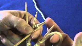 How to work on double pointed needles [upl. by Andromede]