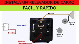 COMO PONER UN RELAY [upl. by Ojyllek]