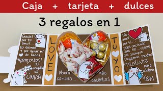 3 REGALOS EN 1  Caja flork  tarjeta  DULCES [upl. by Chrysler]