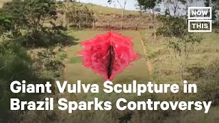 Sculpture of Vulva Sparks Controversy  NowThis [upl. by Lesoj701]