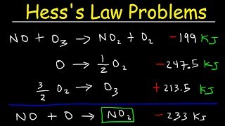 Hesss Law Problems amp Enthalpy Change  Chemistry [upl. by Tager]