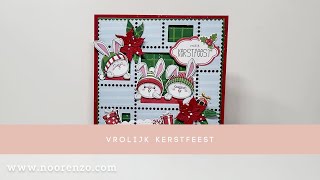 Kaarten maken met de collectie Vrolijk Kerstfeest van Dutch Doobadoo [upl. by Namwen]