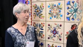 Interview Christine Wickert  Best of Show Award Winner  2013 AQS QuiltWeek Lancaster PA [upl. by Oivlis]