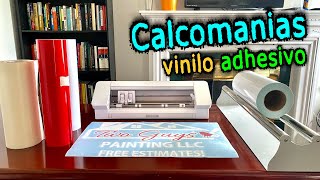 Cómo hacer stickers  calcomanías en corte de vinil adhesivo con plotter [upl. by Hyacinthia]