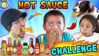 HOT SAUCE CHALLENGE Spicy Alert Waahhh Wahhhh FUNnel Vision Tries 15 Spicy Bottles [upl. by Leupold]