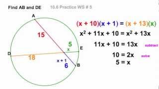 ChordChord Power Theorems  106A [upl. by Enneite]