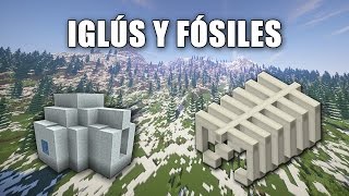 Iglús y fósiles  Qué son y cómo encontrarlos en Minecraft [upl. by Leinod]