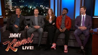 Marvel Cast Crashes Interview  Unseen Funny Moments [upl. by Edijabab]