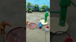 mini motor water pump science project mini hand pump ideas youtubeshorts shorts  229 [upl. by Spark]