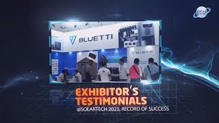 SOLARTECH INDONESIA 2023 EXHIBITOR TESTIMONIAL – BLUETTI ENERGY INDONESIA [upl. by Kemeny]