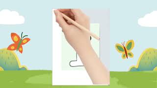 Drawing of alphabet I  drawing of alphabet I for kids learning alphabets video PresCool169 [upl. by Deibel]