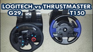 Logitech G29G923 vs Thrustmaster T150 [upl. by Vi]