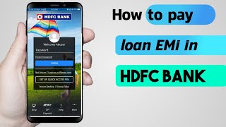 How to pay loan emi in hdfc bank  hdfc bank loan emi payment online [upl. by Oirretna]