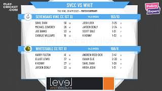 ECB  Friendly  Sevenoaks Vine CC 1st XI v Whitstable CC 1st XI [upl. by Yasnil]