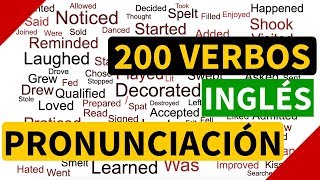 200 verbos regulares e irregulares en inglés con pronunciación y significado en español [upl. by Audrey]