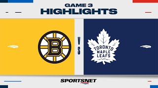 NHL Game 3 Highlights  Bruins vs Maple Leafs  April 24 2024 [upl. by Neelyaj]