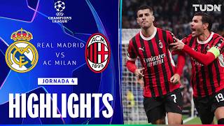 HIGHLIGHTS  Real Madrid vs Milan  UEFA Champions League 2425  TUDN [upl. by Onit]