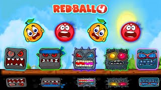 Red Ball 4  quotTwin Duel WalkThroughquot with Tomato amp Orange Ball Complete Gameplay All Levels [upl. by Masera744]