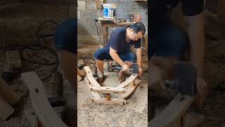 wood saddle making process [upl. by Gilbertine]