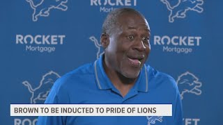 Lomas Brown will be inducted into the Pride of the Lions [upl. by Nosle]