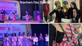 Teachers Day Celebration ✨  Concept Senior Secondary School  Teachers Day Special Vlog [upl. by Yelnahs]