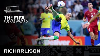 Richarlison Goal vs Serbia  FIFA Puskas Award 2022 Nominee [upl. by Abell]