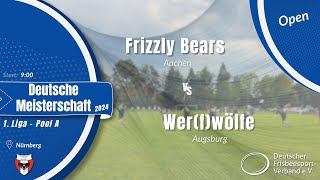 Open DM 2024  Pool A  Frizzly Bears vs Werfwölfe [upl. by Oznecniv]