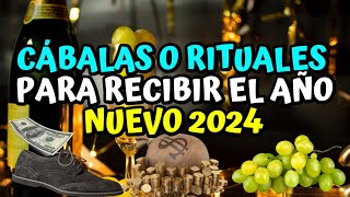 Cábalas o rituales para recibir el año nuevo 2024 con amor suerte y Dinero [upl. by Yltnerb]