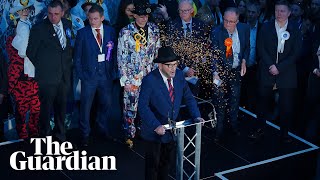 George Galloway heckled on climate during Rochdale victory speech [upl. by Liatrice239]