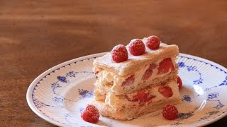 Strawberry and White Chocolate Millefeuille [upl. by Stephenie]