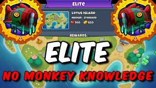 BTD6 Bloonarius Elite Tutorial  No Monkey Knowledge  Lotus Island [upl. by Ervin]