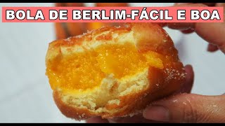 BOLAS DE BERLIM COM RECHEIO DE CACAU [upl. by Nastassia94]