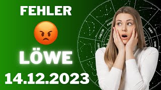 LÖWE ♌️😱 DIESEN FEHLER MUSST DU VERMEIDEN 😨 Horoskop  14Dezember 2023 löwe tarot [upl. by Burnie461]