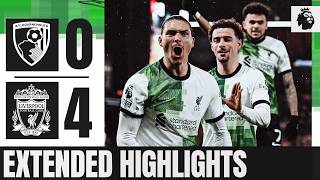 FOUR Goals As Nunez amp Jota Secure Away Win  Bournemouth 04 Liverpool  Extended Highlights [upl. by Carlen799]