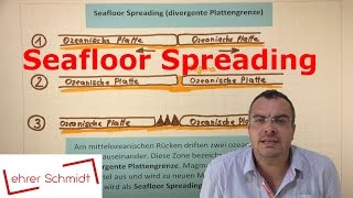 Seafloor Spreading  divergente Plattengrenze  Plattentektonik  Erdkunde  Lehrerschmidt [upl. by Ydnor]