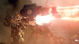 Warhammer 40K Dreadnought Battle Scene Cinematic 4K [upl. by Devaj610]