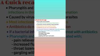 Pharyngitis and tonsillitis difference causes symptoms treatment youtube shorts medical shorts [upl. by Eidok]