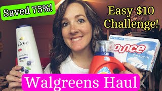 Walgreens Haul  Save 75 Using ALL DIGITAL COUPONS  Easy 10 Challenge 7212427 [upl. by Rockel]