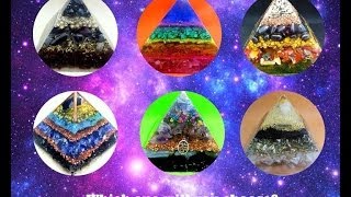 Large Orgonite Pyramid with Chakra StonesCrystals and Epoxy Resin [upl. by Kristen]