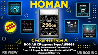 Homan CFexpress Type A Card🔥Most Affordable High Speed Memory Cards For 4K Videos Unboxing amp Review [upl. by Zipnick]