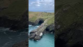 Tintagel castleBeautiful coastline in Cornwall UK [upl. by Durst]