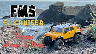 FMS 118th Toyota FJ Cruiser with Injora brass wheels amp Swamp Stomper tires [upl. by Ogilvie852]