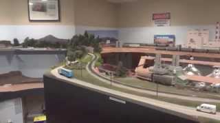 Modern Norfolk Southern Layout Tour 2014  HO Scale [upl. by Nosecyrb]