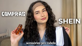 Compras da SHEIN 🤍 acessórios pro cabelo faixas prendedores presilhas [upl. by Ibed789]